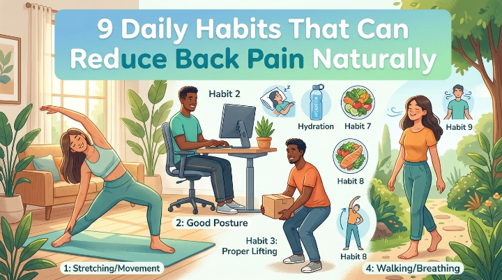 9 Daily Habits That Can Reduce Back Pain Naturally